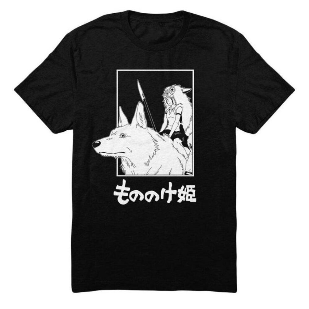 Princess Mononoke Inspired Anime Forest Spirit Graphic Tee T-Shirt 166